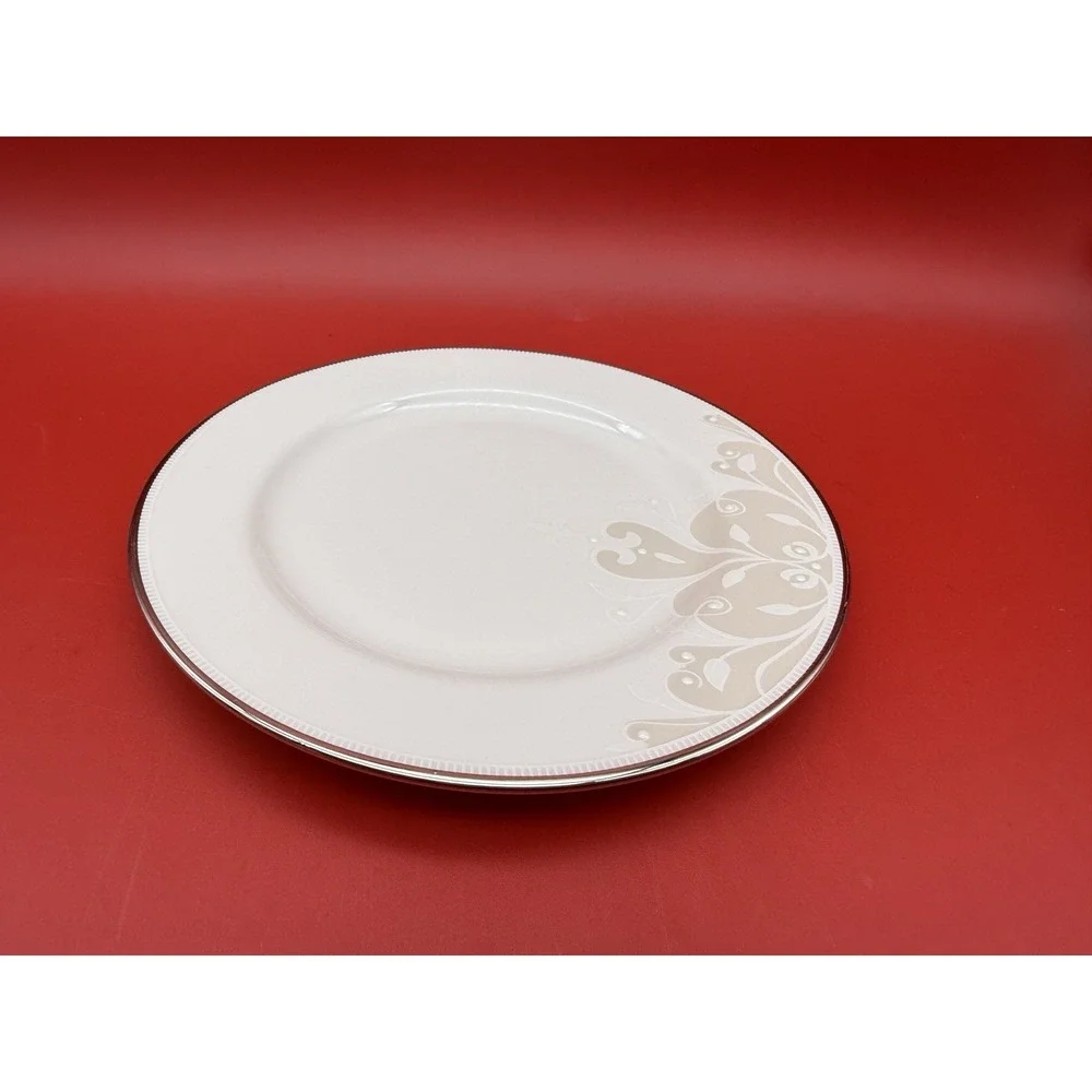 2 Lenox Opal Innocence Scroll Bread & Butter Plates
